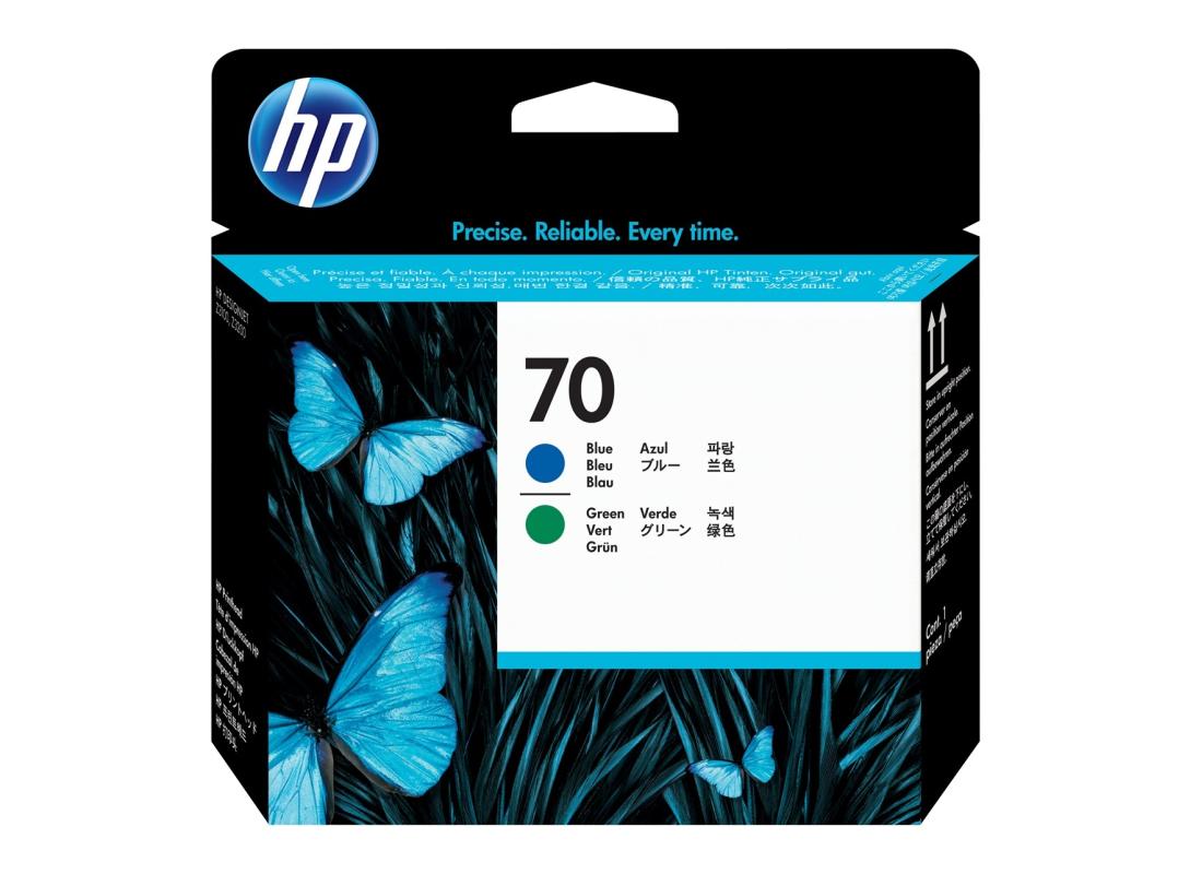 HP 70 (C9408A) blau, grün Druckkopf HP 70 (C9408A) blau, grün Druckkopf